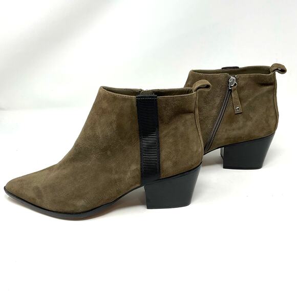 Linea Paolo Sevilla II Bootie Brown Suede Ankle Boots - Picture 8 of 12